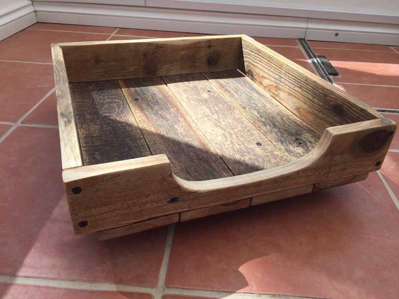 large recycled dog bed